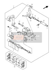 BREMSSATTEL HINTEN (AN400 E19)